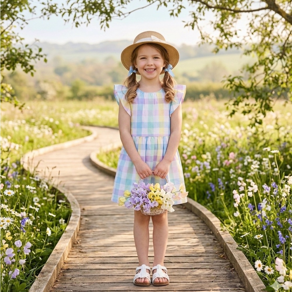 Carter's Multicolor Plaid Kids Dress